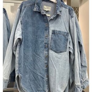 ISO Dont Buy! Universal Thread Blue Denim Button-Up Shirt